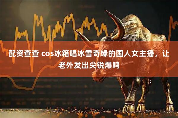 配资查查 cos冰箱唱冰雪奇缘的国人女主播，让老外发出尖锐爆鸣